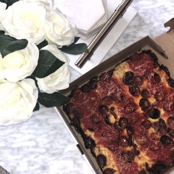 Circles + Squares - square + pepperoni AMAZING Crust and crisp - Pizza Near Me - Philadelphia, Pennsylvania