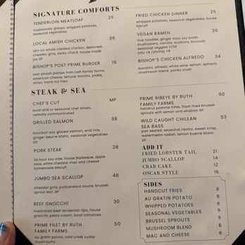 Bishop's Post - Menu - American Near Me - Chesterfield, Missouri Bishop's Post - Menu - American Near Me - Chesterfield, Missouri