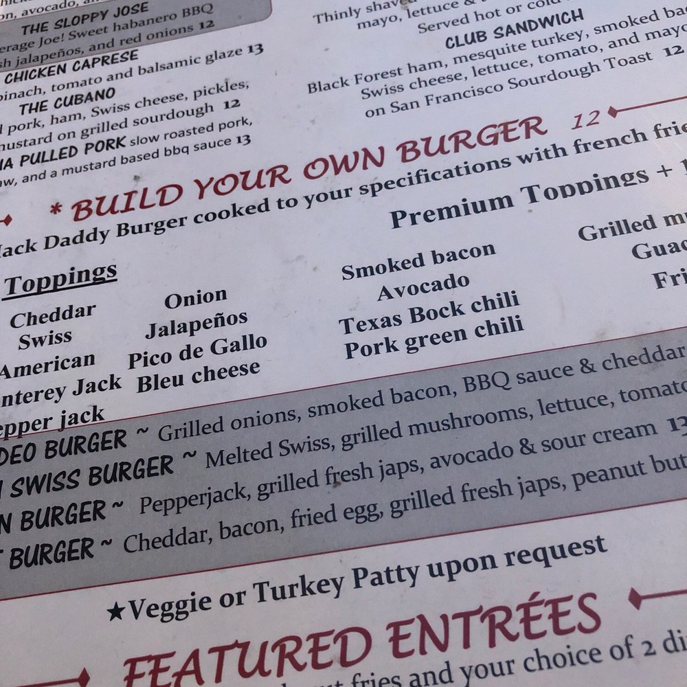 Clock Tower Grill - Problematic menu! - Sports Bars Near Me - Lone Tree, Colorado