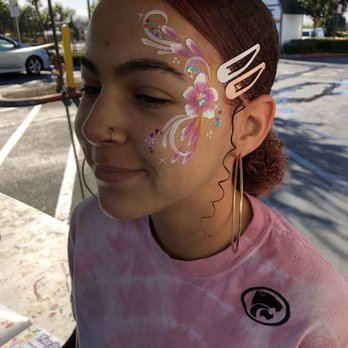 Sweet Cakes Face Paint - Flowers - Face Painting Near Me Sweet Cakes Face Paint - Flowers - Face Painting Near Me