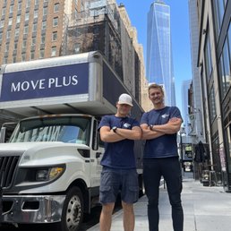 Moving truck with crew