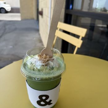 Coffee & - banana pudding matcha latte 3 - Coffee & Tea Near Me - Buena Park, California Coffee & - banana pudding matcha latte 3 - Coffee & Tea Near Me - Buena Park, California