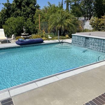 Deluxe Pool - New Hardscape and pool plaster - Masonry/Concrete Near Me