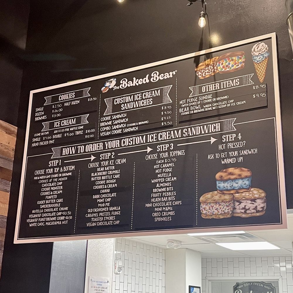 The Baked Bear - Menu - Ice Cream & Frozen Yogurt Near Me - Miami Beach, Florida The Baked Bear - Menu - Ice Cream & Frozen Yogurt Near Me - Miami Beach, Florida