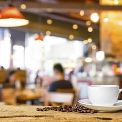 Bella Vino Wine & Cheese Market - The Café offers Lavazza beans and serves you in great glassware.