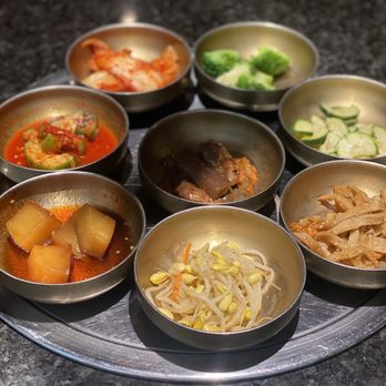 Koryo Kalbi Korean BBQ - Sides bon chon - Korean Near Me - Dallas, Texas