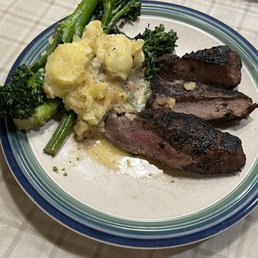 Wood-grilled Kona grilled crusted lamb loin Wood-grilled Kona grilled crusted lamb loin