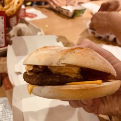 McDonald's - The Double bacon  burger . Looks exactly like the photo