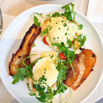 Forthright - pork belly eggs benedict - Cafes Near Me - Austin, Texas