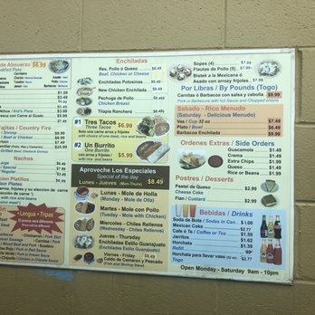Tacos Ernesto - Drive-through menu - Mexican Near Me - Fort Worth, Texas Tacos Ernesto - Drive-through menu - Mexican Near Me - Fort Worth, Texas