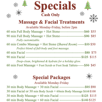 Footlax Day Spa - Holiday Specials - Massage Near Me - Milpitas, California