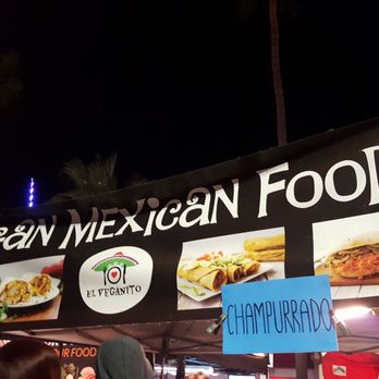 Sunset Market - El Veganito is marketed as "vegan Mexican food" but they also have sandwiches (vegan Reuben and BBQ sandwich) - Street Vendors Near Me - Oceanside, California Sunset Market - El Veganito is marketed as "vegan Mexican food" but they also have sandwiches (vegan Reuben and BBQ sandwich) - Street Vendors Near Me - Oceanside, California