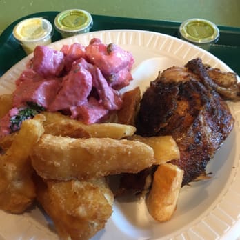 Chicken Rico - 1/4 chicken with yucca fries and potato salad! - Chicken Shop Near Me - Leesburg, Virginia Chicken Rico - 1/4 chicken with yucca fries and potato salad! - Chicken Shop Near Me - Leesburg, Virginia