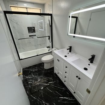 Serrato’s Home Upgrades - Multiple installations for this bathroom - Painters Near Me Serrato’s Home Upgrades - Multiple installations for this bathroom - Painters Near Me