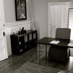 Santosha Yoga & Pilates - Reception desk.
