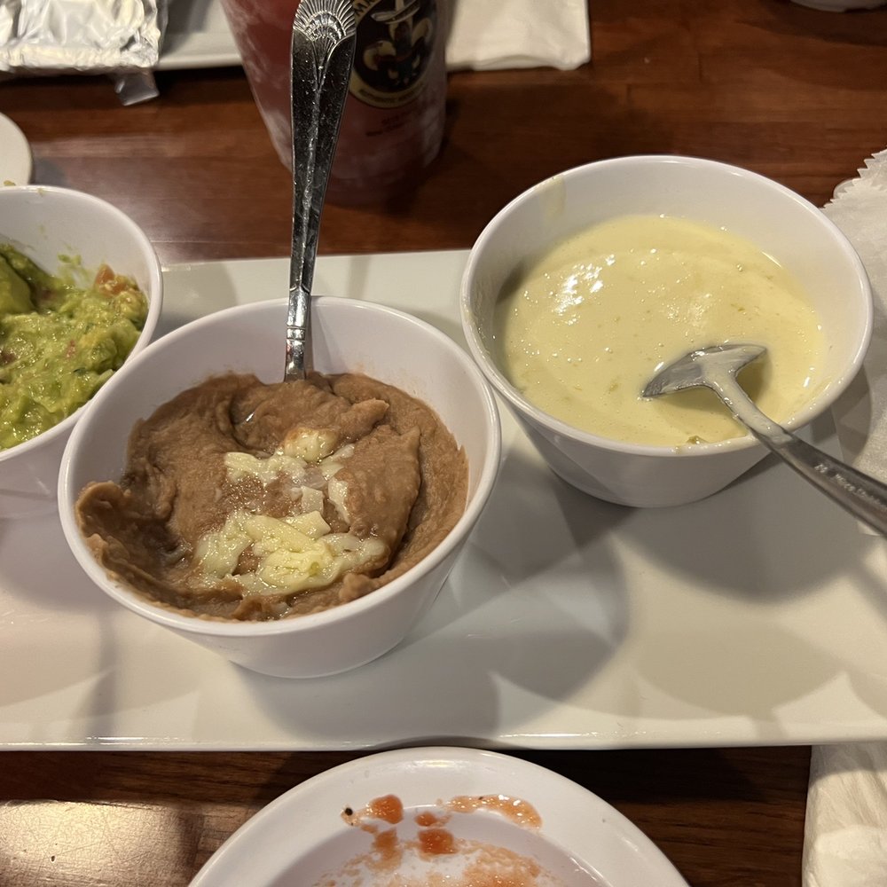 Mr. Tequila - Trip dip (queso, guacamole, pinto bean) - New Mexican Cuisine Near Me - New Orleans, Louisiana Mr. Tequila - Trip dip (queso, guacamole, pinto bean) - New Mexican Cuisine Near Me - New Orleans, Louisiana