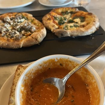 Serious Pie Downtown - Sweet Fennel Sausage Pizza, Fresh Mozzarella Pizza, and tomato soup - Pizza Near Me - Seattle, Washington Serious Pie Downtown - Sweet Fennel Sausage Pizza, Fresh Mozzarella Pizza, and tomato soup - Pizza Near Me - Seattle, Washington