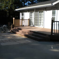 O P General Framing - Patio deck after