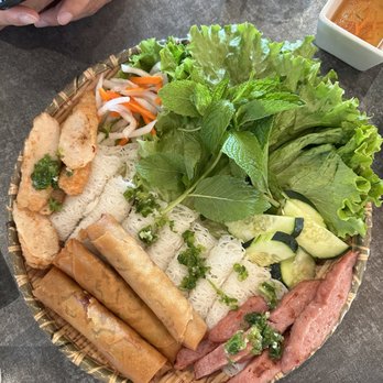 Pho & Beyond - Banh Hoi Chao Tom, Cha Gio , and Nem Nuong (S3. Woven Vermicelli Sheet with Egg Roll, Shrimp Patty, Grilled Pork ) - Vietnamese Near Me - Las Vegas, Nevada Pho & Beyond - Banh Hoi Chao Tom, Cha Gio , and Nem Nuong (S3. Woven Vermicelli Sheet with Egg Roll, Shrimp Patty, Grilled Pork ) - Vietnamese Near Me - Las Vegas, Nevada