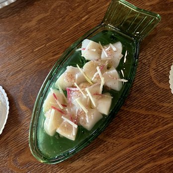 Lutie’s - Scallop crudo - Modern European Near Me - Austin, Texas Lutie’s - Scallop crudo - Modern European Near Me - Austin, Texas