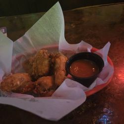 Freeh's Again - 6 piece of wings with hot sauce for $6.  Definitely worth it