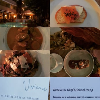 Viviane - Valentine's Day 2016 Menu - New American Near Me - Beverly Hills, California