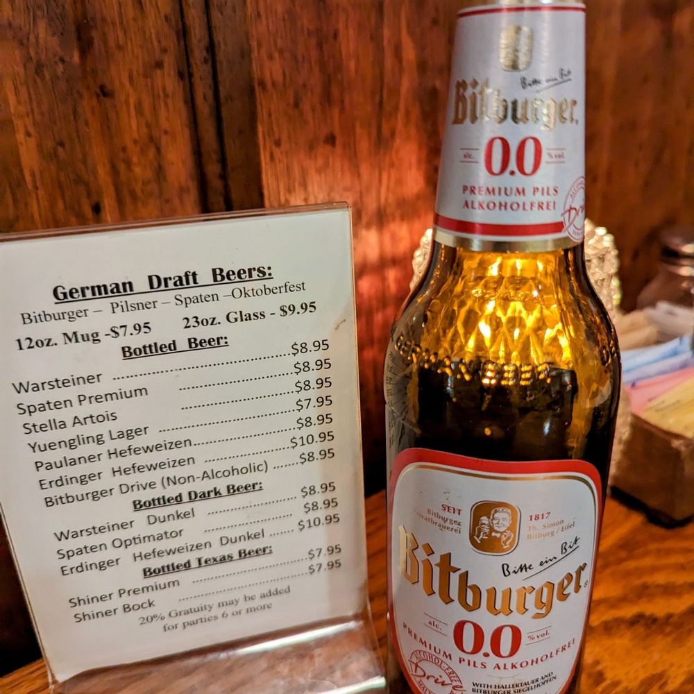 Der Lindenbaum - Non-alcoholic imported German beer - German Near Me - Fredericksburg, Texas