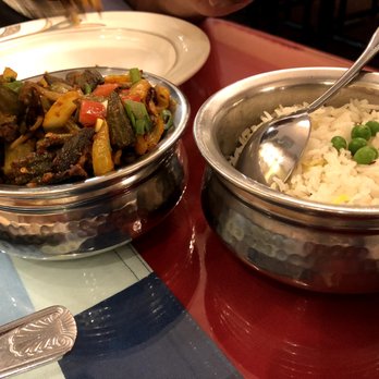 Pabla Indian Cuisine - Okra Masala comes with rice. - Indian Near Me - Renton, Washington Pabla Indian Cuisine - Okra Masala comes with rice. - Indian Near Me - Renton, Washington