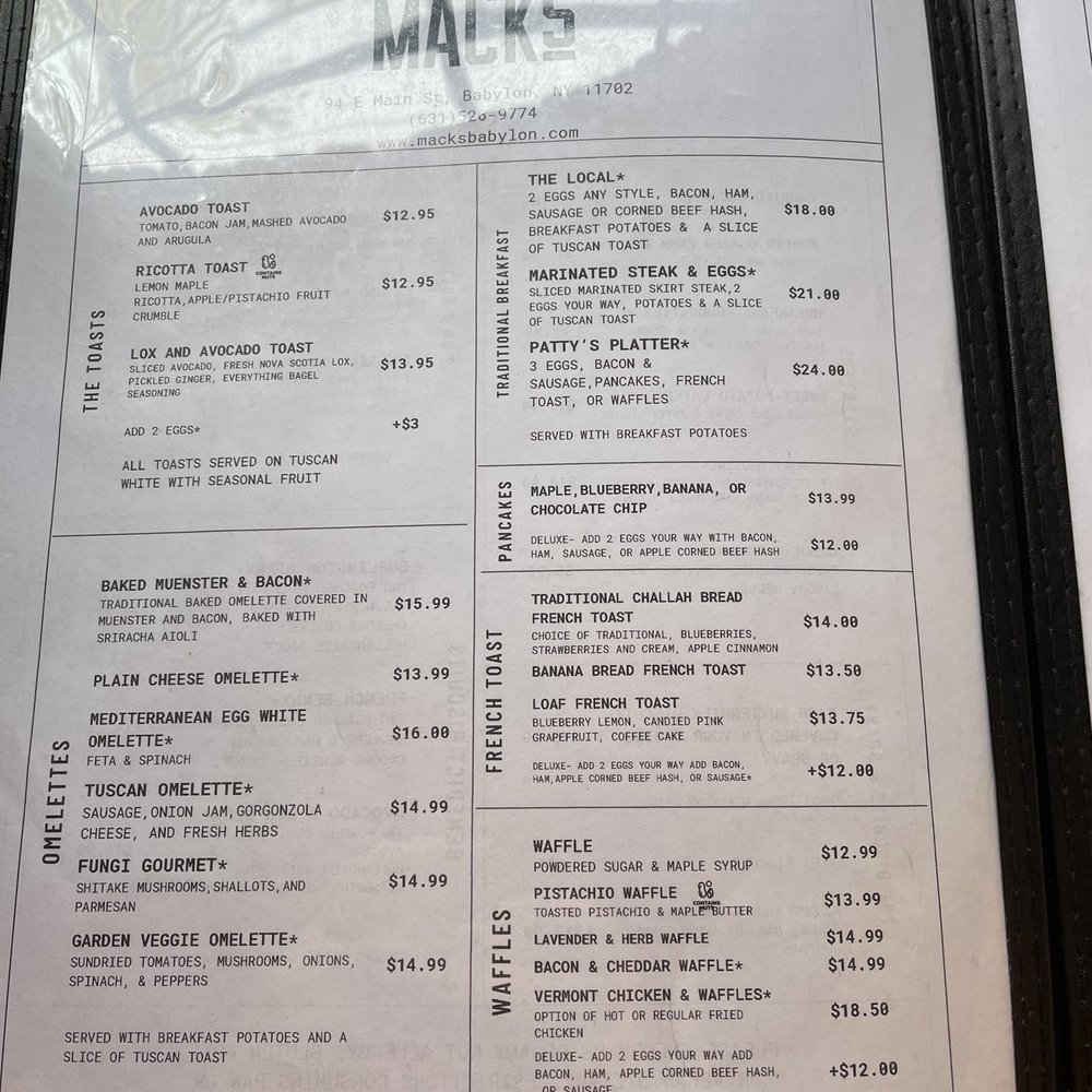 Mack's - Breakfast & Brunch Near Me - Babylon, New York Mack's - Breakfast & Brunch Near Me - Babylon, New York