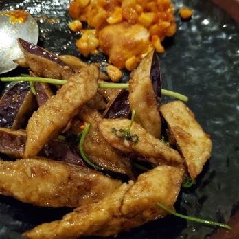 Ginger Restaurant - Crispy Eggplant (with Korean Corn Cheese on the side) - Korean Near Me - Eureka, California Ginger Restaurant - Crispy Eggplant (with Korean Corn Cheese on the side) - Korean Near Me - Eureka, California
