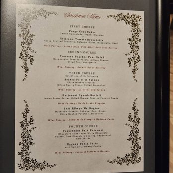 The Forge - Christmas 2024 menu - New American Near Me - Chattanooga, Tennessee