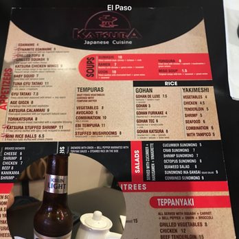 Katsura Sushi Bar - Sushi Bars Near Me - El Paso, Texas