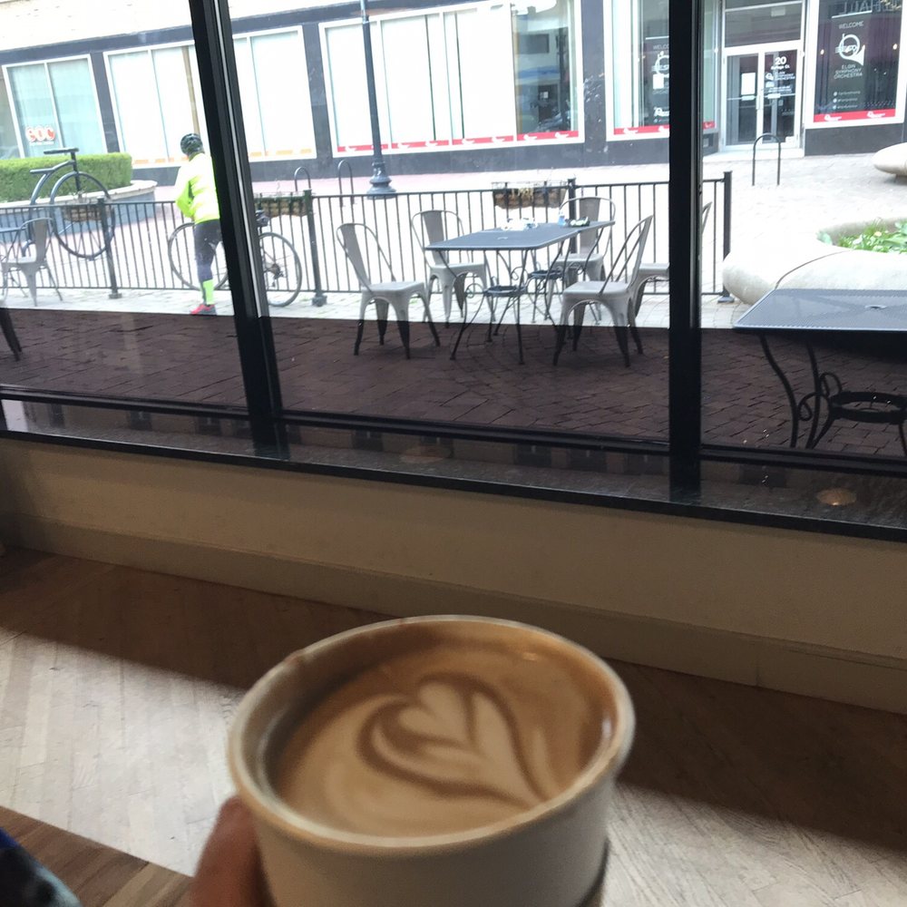 Viator Coffee Co. - Nice view out the huge windows. - Coffee & Tea Near Me - Elgin, Illinois Viator Coffee Co. - Nice view out the huge windows. - Coffee & Tea Near Me - Elgin, Illinois