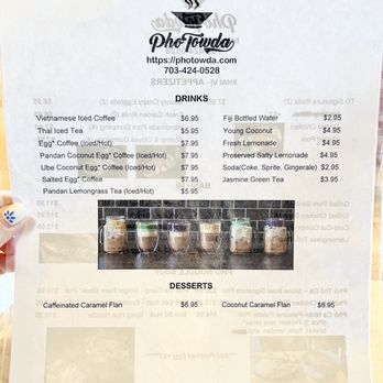 Pho Towda - Drinks Menu - Vietnamese Near Me - Fairfax, Virginia Pho Towda - Drinks Menu - Vietnamese Near Me - Fairfax, Virginia