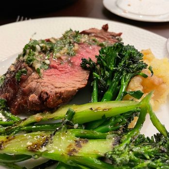 Lupi & Iris - Tenderloin, olive oil mashed potatoes and broccoli - Mediterranean Near Me - Milwaukee, Wisconsin