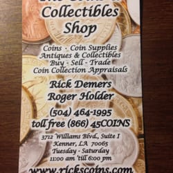 The Coins & Collectibles Shop - Business Card