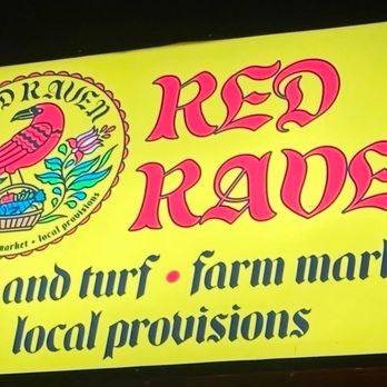 Red Raven Surf And Turf - The sign above the entrance. - Farmers Market Near Me - Dauphin, Pennsylvania Red Raven Surf And Turf - The sign above the entrance. - Farmers Market Near Me - Dauphin, Pennsylvania