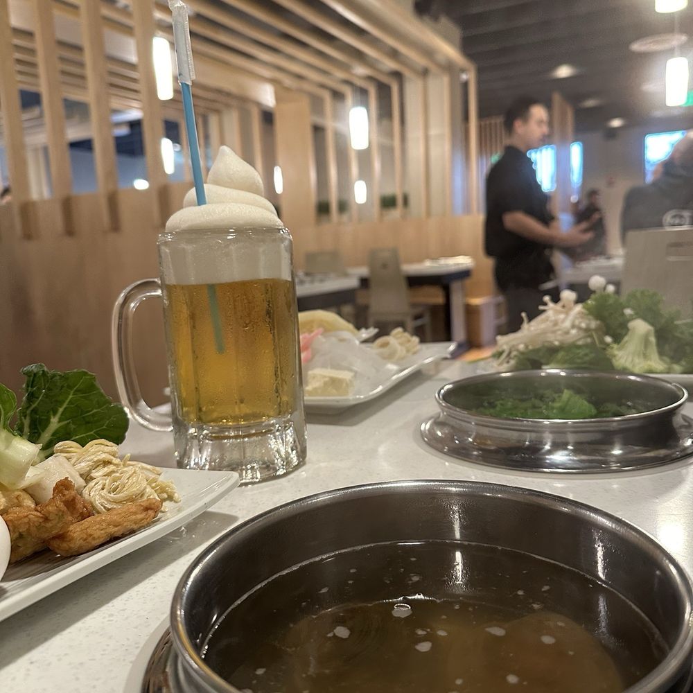 Spring Shabu Shabu - Dashi broth and frozen beer - Hot Pot Near Me - Westbury, New York Spring Shabu Shabu - Dashi broth and frozen beer - Hot Pot Near Me - Westbury, New York