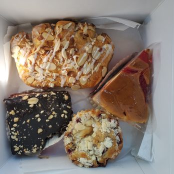 The Batter Up Bakery - Bear claw, PB&J cheesecake, muffin & Buckeye Brownie - Desserts Near Me - Temecula, California