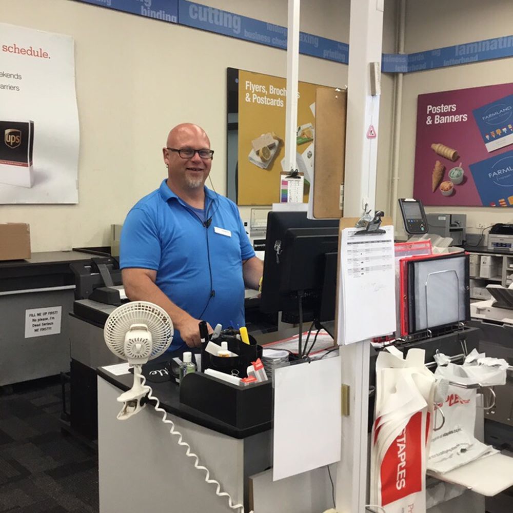 Staples - Stanley was cordial, informed and seemed really interested in my print job and in having it be better than my expectations. - Printing Services Near Me - Barre, Vermont