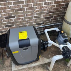 Drew Pools - Jandy JXiQ heater installed in Fulshear, TX! Clean install, reliable heating, and a pool ready for comfort. #Jandy #FulshearTX