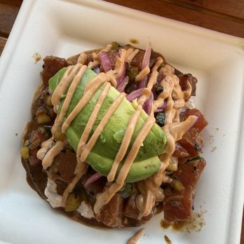 Da Seafood Cartel - Tostada de atún - Seafood Near Me - Haleiwa, Hawaii