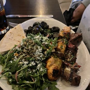 Olive Pit Grill -  Brea - 2 Kabob. Beef and chicken - Greek Near Me - Brea, California