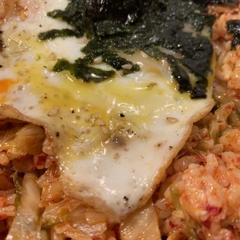 Sung Won - Kimchi Fried Rice + Fried Egg (3)! Spicy/Savoury/Sweet! SO GOOD! - Korean Near Me - Unionville, Ontario