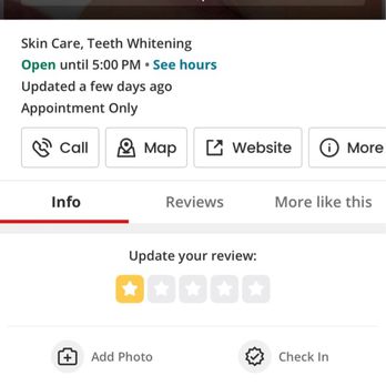 Dermaesthetics - Hours not listed on her website & hours were not listed on Yelp. As seen, she updated her hours on the day she responded to my review. - Medical Spas Near Me - Roseville, California Dermaesthetics - Hours not listed on her website & hours were not listed on Yelp. As seen, she updated her hours on the day she responded to my review. - Medical Spas Near Me - Roseville, California
