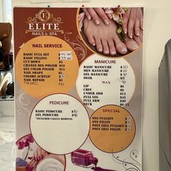 Elite Nails & Spa Parkchester - Current pricing as of June 2022