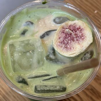 Choji - Fig Cream Matcha - Bubble Tea Near Me - New York, New York Choji - Fig Cream Matcha - Bubble Tea Near Me - New York, New York
