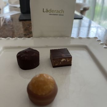 Läderach chocolatier suisse - Trio of delicious chocolates. - Chocolatiers & Shops Near Me - Boca Raton, Florida