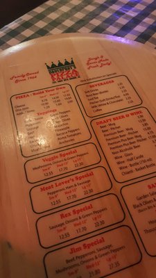 Menu photo 6 Davenport's Pizza Palace Mountain Brook, AL