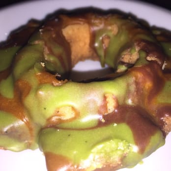 Sawada Coffee - The military donut. Green matcha and caramel glaze. Too matchy matchay (see what I did there) with my latte? - Coffee & Tea Near Me - Chicago, Illinois Sawada Coffee - The military donut. Green matcha and caramel glaze. Too matchy matchay (see what I did there) with my latte? - Coffee & Tea Near Me - Chicago, Illinois